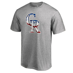 Charlie Blackmon Colorado Rockies Banner Wave Name & Number T-Shirt - Heathered Gray T-shirts