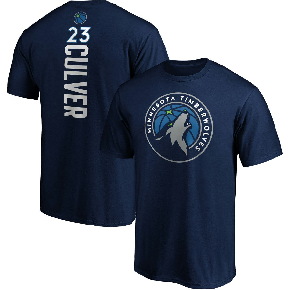 Jarrett Culver Minnesota Timberwolves Playmaker Name & Number Logo T-Shirt Navy - Fanatics