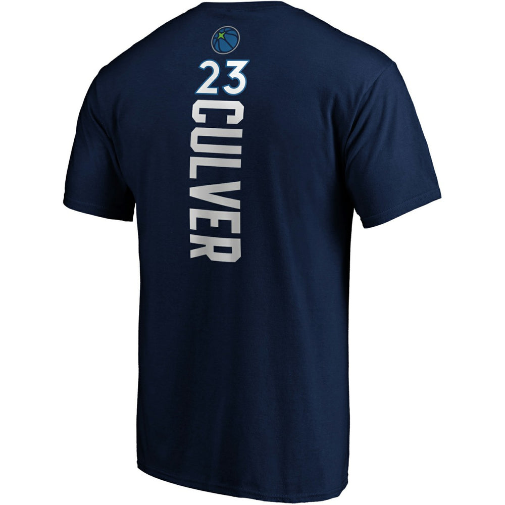 Jarrett Culver Minnesota Timberwolves Playmaker Name & Number Logo T-Shirt Navy - Fanatics