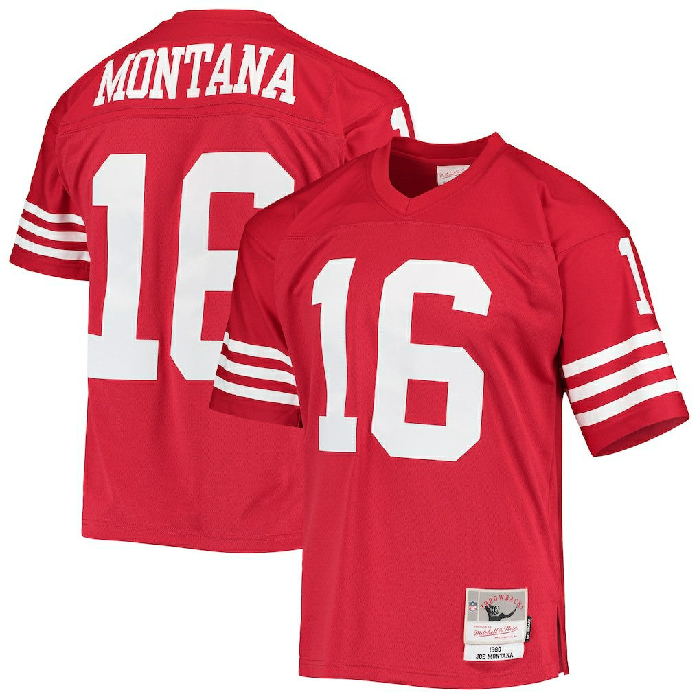 Joe Montana San Francisco 49ers Legacy Replica Jersey - Scarlet Jerseys