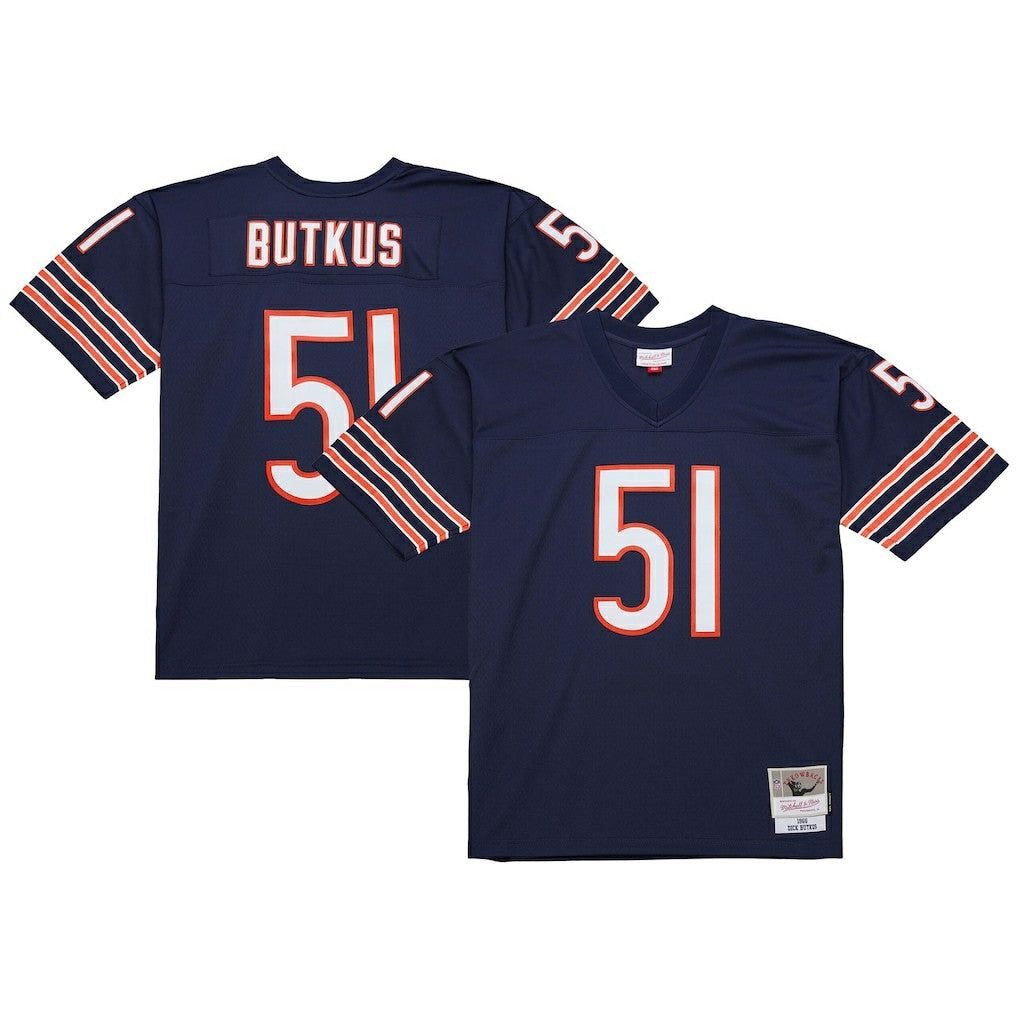 Dick Butkus Chicago Bears Legacy Replica Jersey - Navy Jerseys