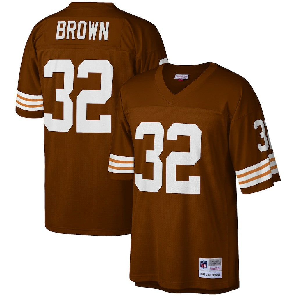 Jim Brown Cleveland Browns Legacy Replica Jersey - Brown Jerseys