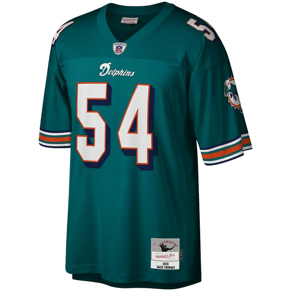 Zach Thomas Miami Dolphins Legacy Replica Jersey - Aqua Jerseys
