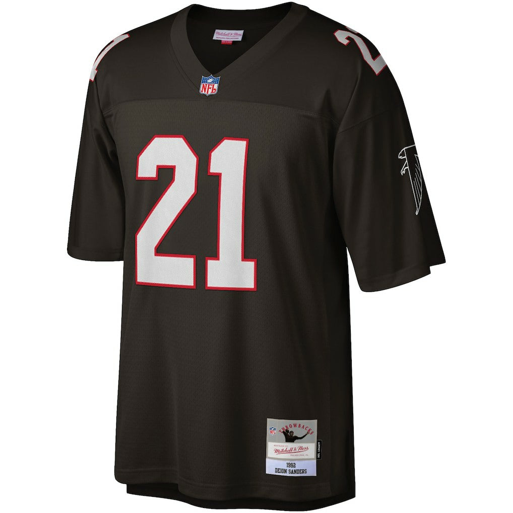 Deion Sanders Atlanta Falcons Legacy Replica Jersey - Black Jerseys