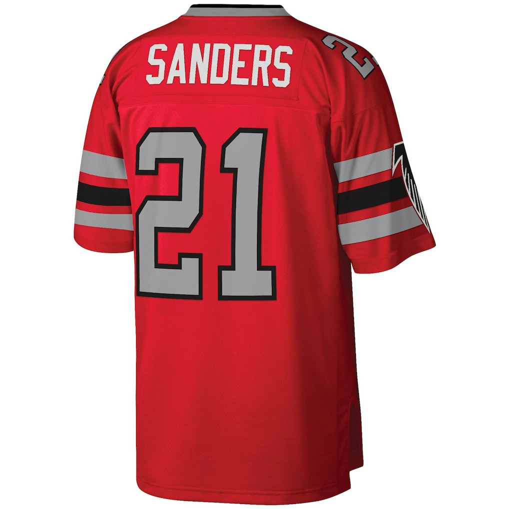 Deion Sanders Atlanta Falcons Legacy Replica Jersey - Red Jerseys