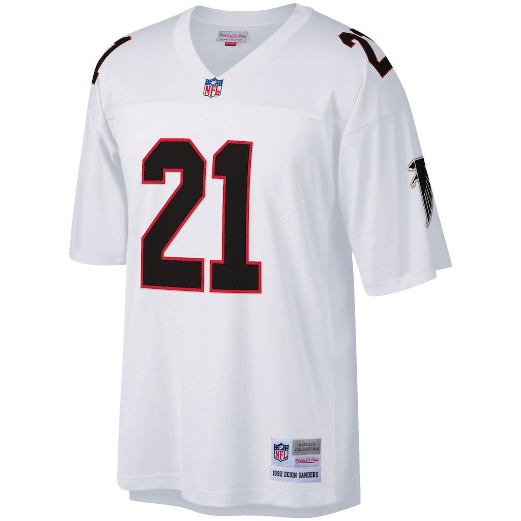 Deion Sanders Atlanta Falcons Legacy Replica Jersey - White Jerseys