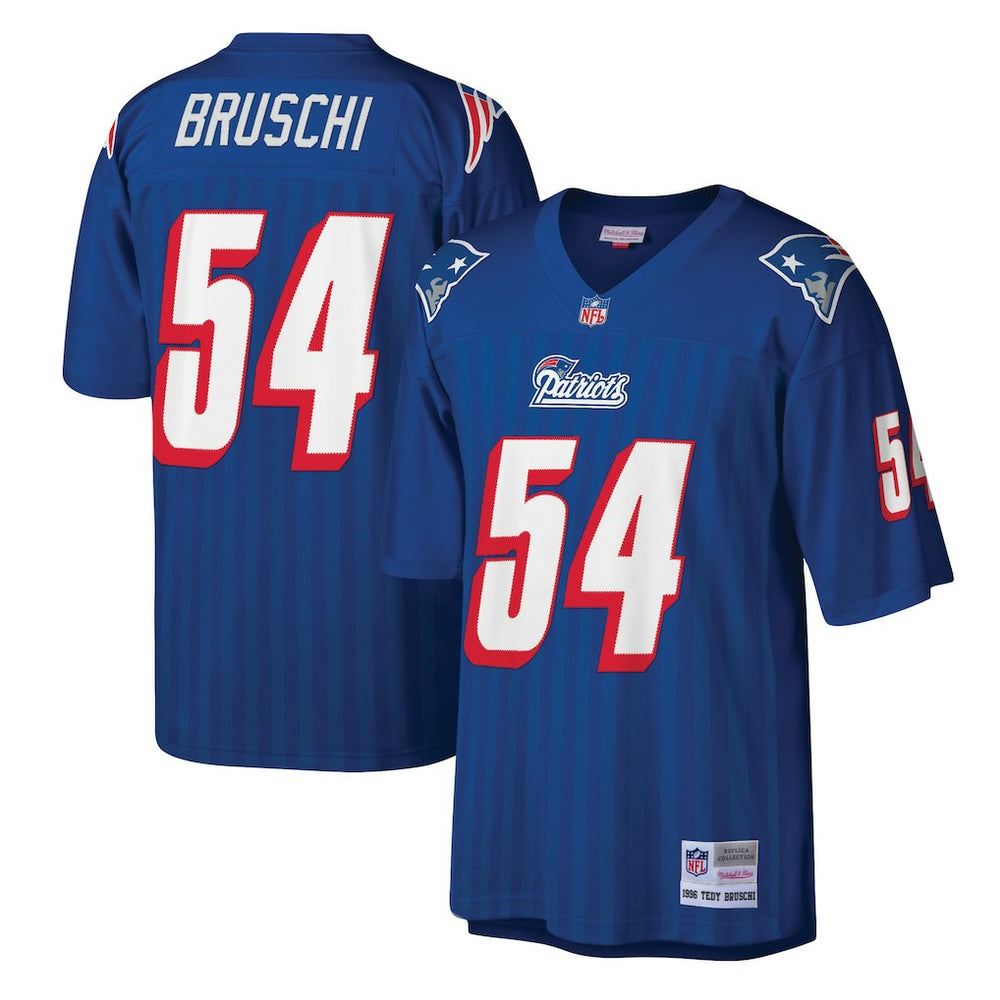 Tedy Bruschi New England Patriots Legacy Replica Jersey - Royal Jerseys
