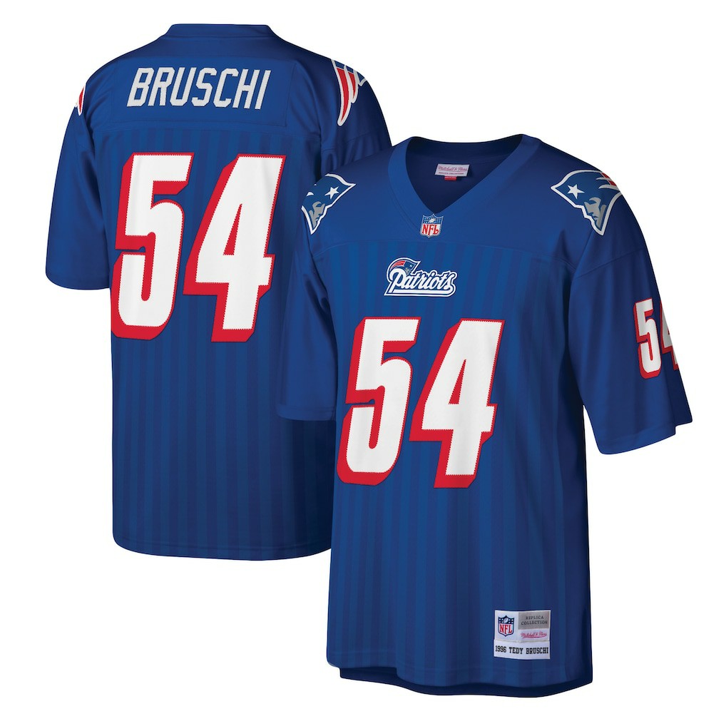 Tedy Bruschi New England Patriots Legacy Replica Jersey - Royal Jerseys
