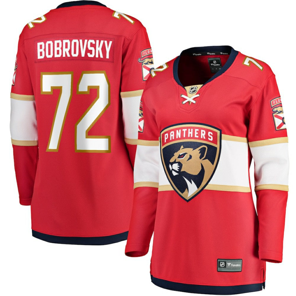 Sergei Bobrovsky Florida Panthers Fanatics Women's Home Breakaway Jersey - Red | US 3610493