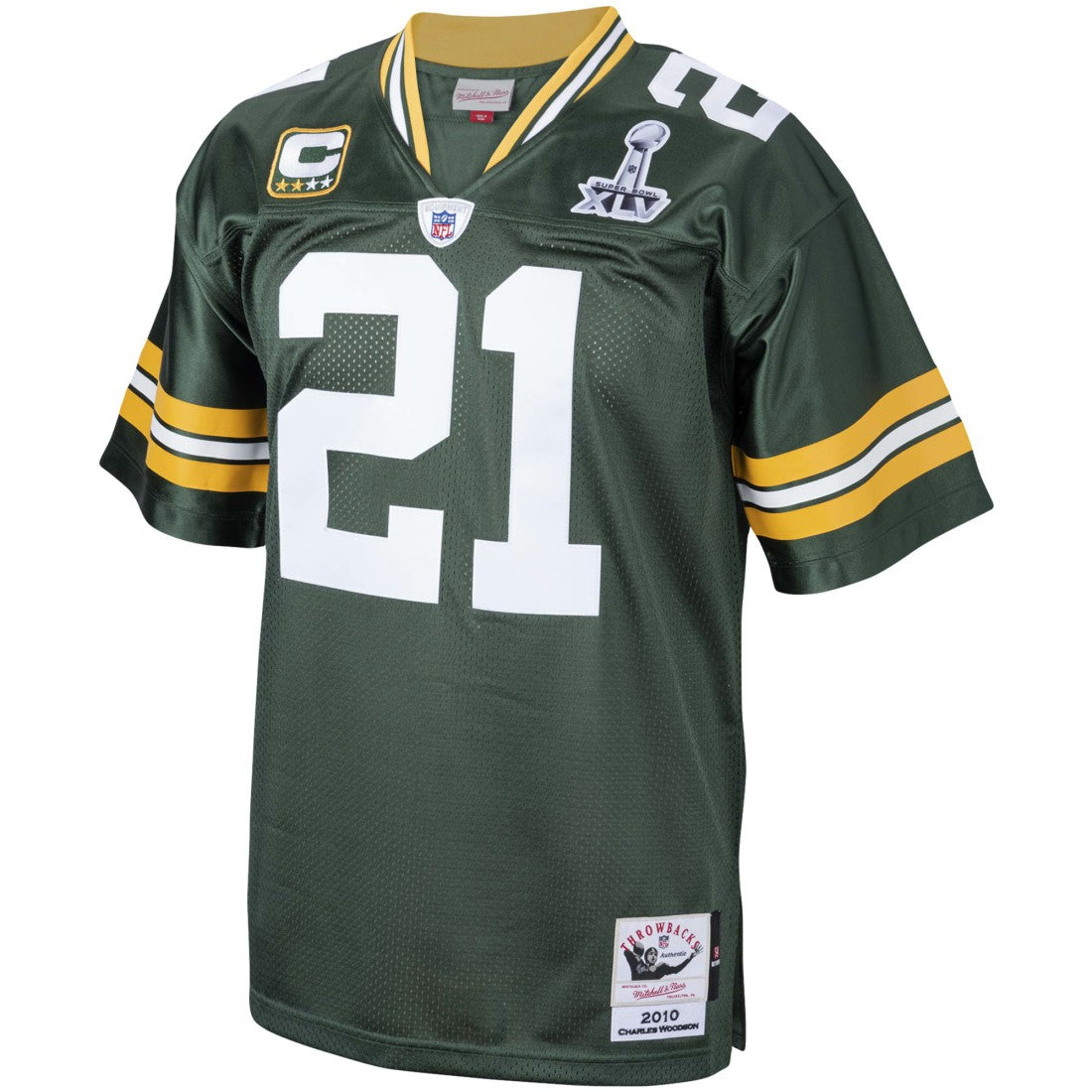 Charles Woodson Green Bay Packers 2010 Authentic Throwback Retired Player Jersey - Green Jerseys
