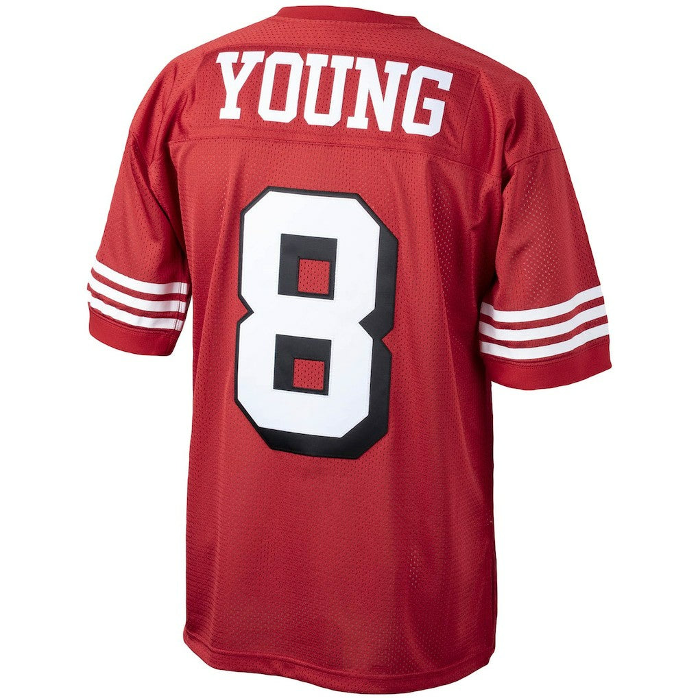 Steve Young San Francisco 49ers 1994 Authentic Throwback Retired Player Jersey - Scarlet Jerseys