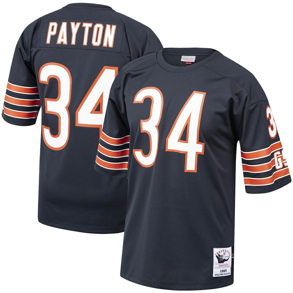 Walter Payton Chicago Bears 1985 Authentic Throwback Retired Player Jersey - Navy Jerseys