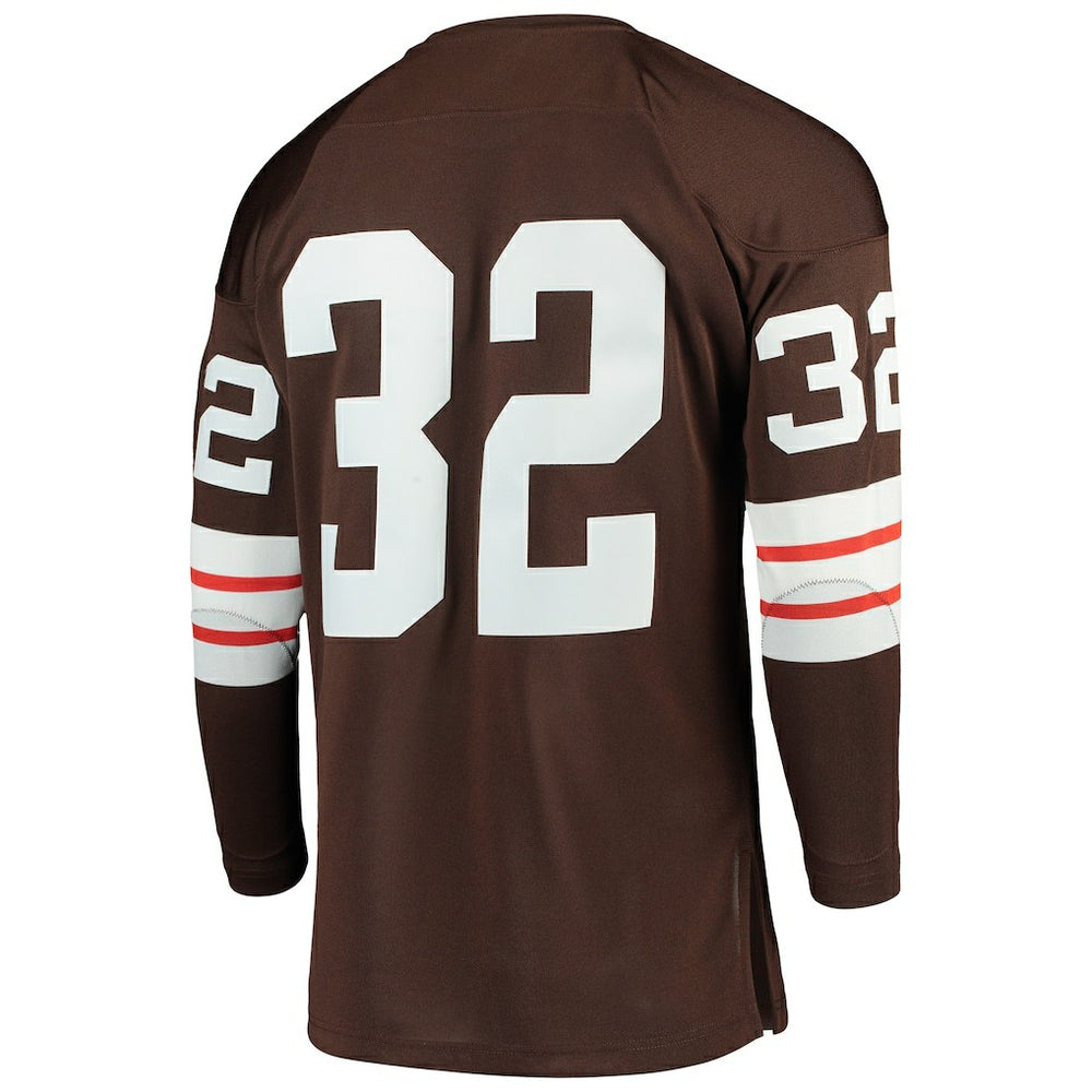 Jim Brown Cleveland Browns 1964 Authentic Throwback Retired Player Jersey - Brown Jerseys