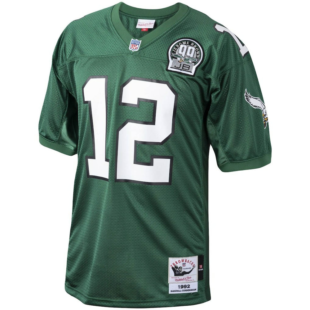Randall Cunningham Philadelphia Eagles 1992 Authentic Throwback Retired Player Jersey - Green Jerseys