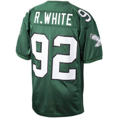 Reggie White Philadelphia Eagles Authentic Throwback Retired Player Jersey - Green Jerseys