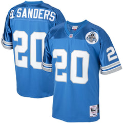 Barry Sanders Detroit Lions 1993 Authentic Throwback Retired Player Jersey - Blue Jerseys