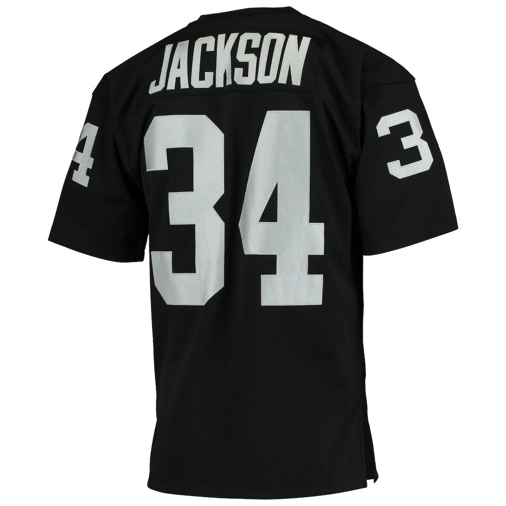Bo Jackson Las Vegas Raiders 1990 Authentic Throwback Retired Player Jersey - Black Jerseys