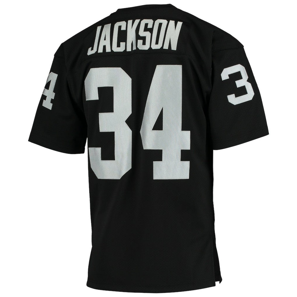 Bo Jackson Las Vegas Raiders 1990 Authentic Throwback Retired Player Jersey - Black Jerseys