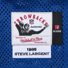 Steve Largent Seattle Seahawks 1985 Authentic Throwback Retired Player Jersey - Royal Jerseys