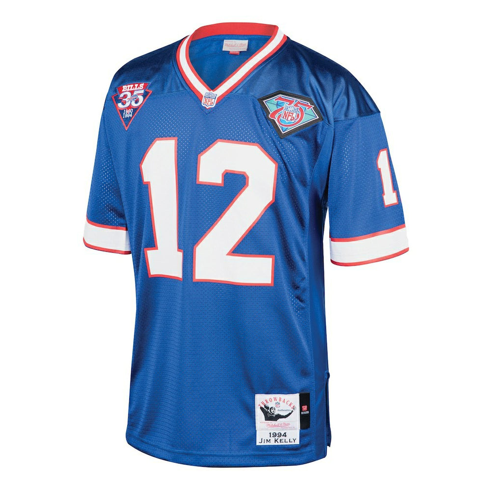 Jim Kelly Buffalo Bills 1994 Authentic Throwback Retired Player Jersey - Royal Jerseys