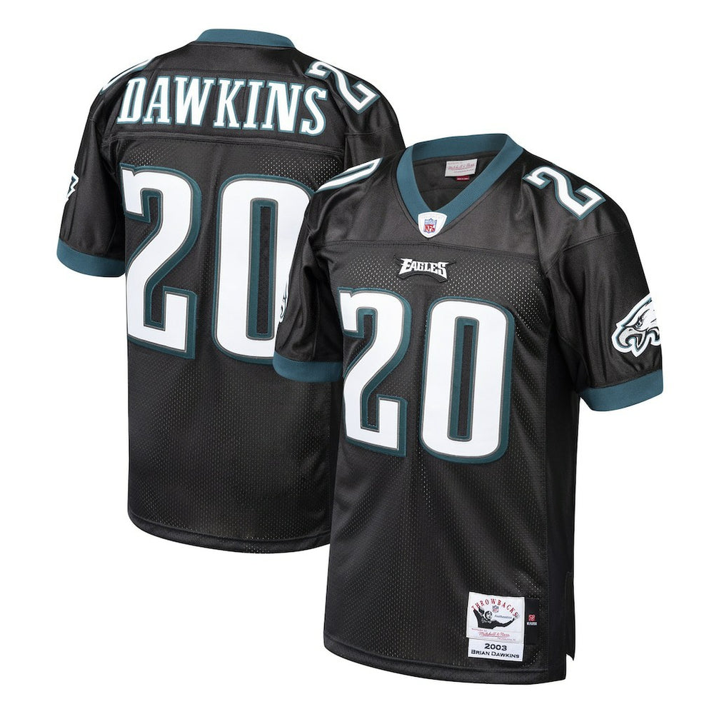 Brian Dawkins Philadelphia Eagles 2003 Authentic Throwback Retired Player Jersey - Black Jerseys