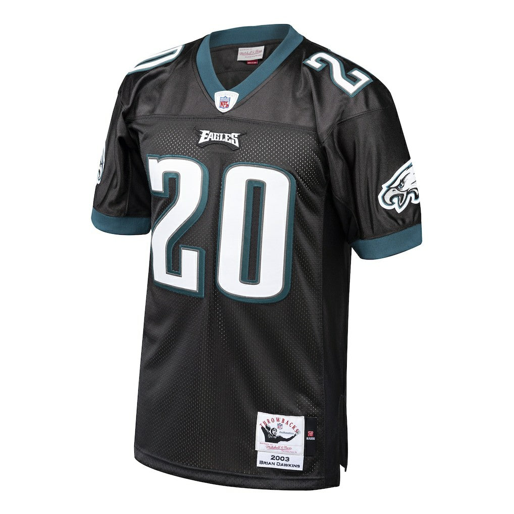 Brian Dawkins Philadelphia Eagles 2003 Authentic Throwback Retired Player Jersey - Black Jerseys
