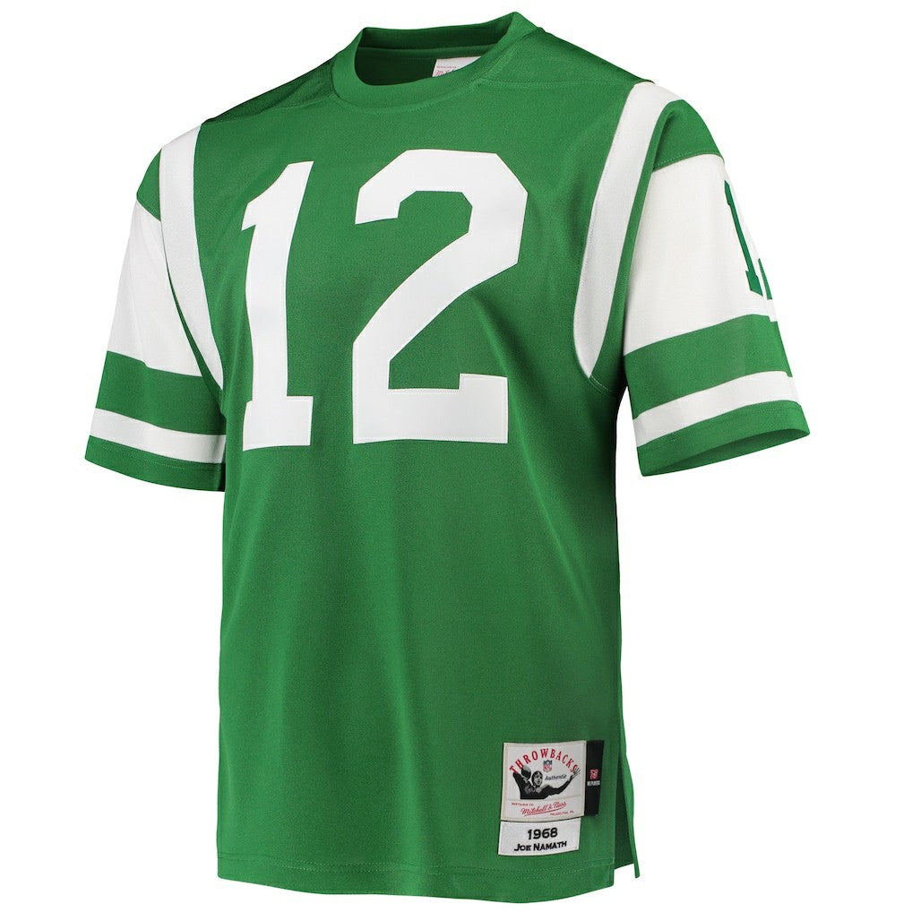 Joe Namath New York Jets 1968 Authentic Throwback Retired Player Jersey - Green Jerseys