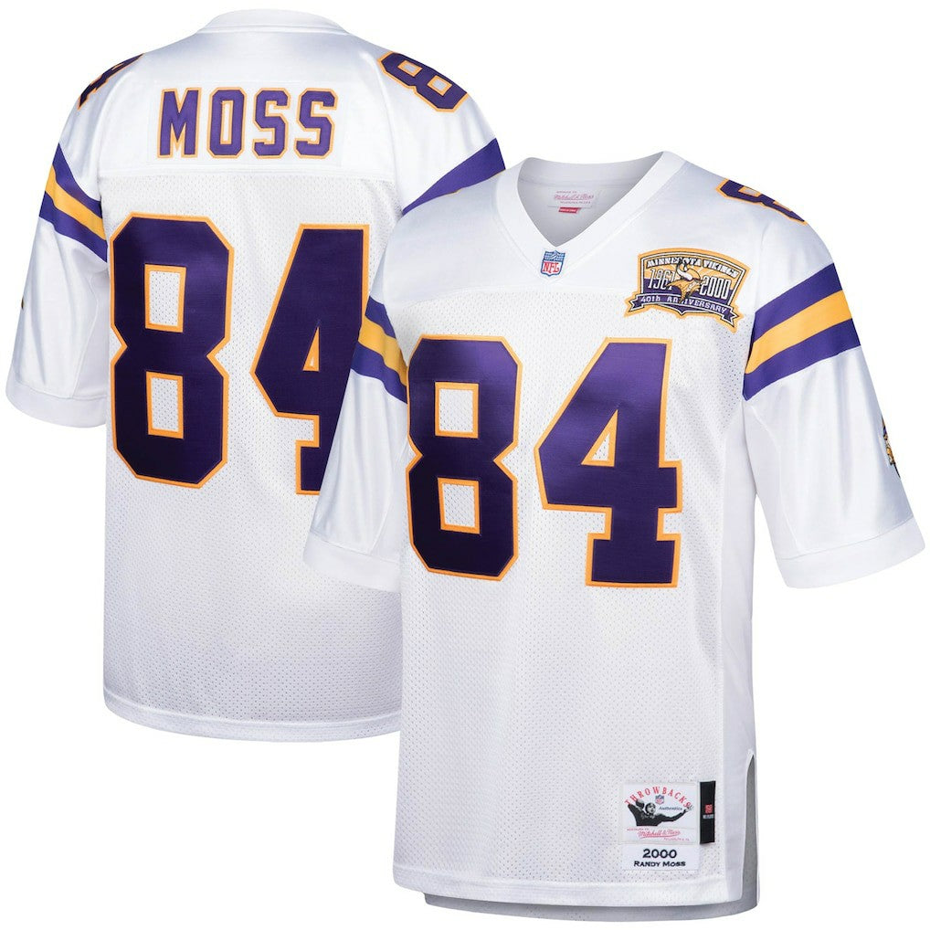 Randy Moss Minnesota Vikings 2000 Authentic Throwback Retired Player Jersey - White Jerseys