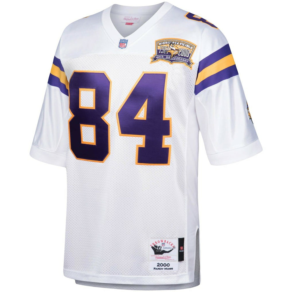 Randy Moss Minnesota Vikings 2000 Authentic Throwback Retired Player Jersey - White Jerseys