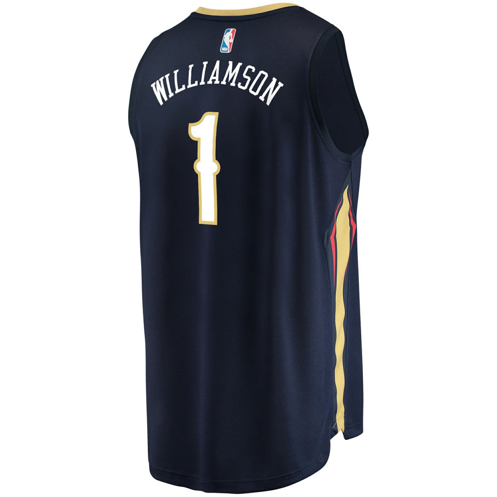 Zion Williamson New Orleans Pelicans Fast Break Replica Jersey Navy Icon Edition - Fanatics