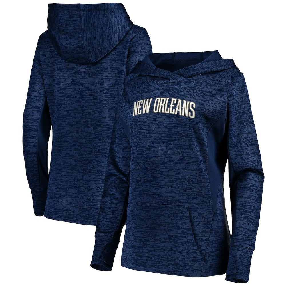 New Orleans Pelicans Women's Showtime Done Better Pullover Hoodie Navy - Fanatics