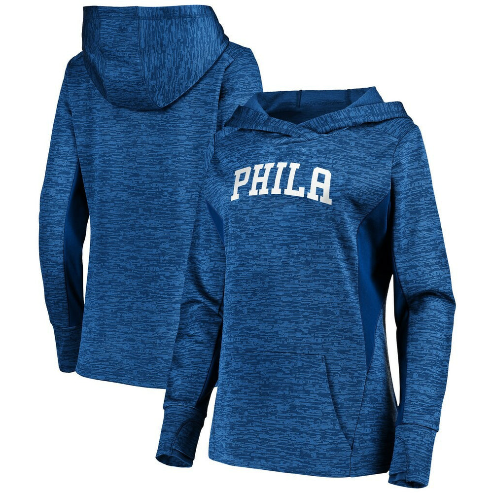 Philadelphia 76ers Women's Showtime Done Better Pullover Hoodie Royal - Fanatics outlet