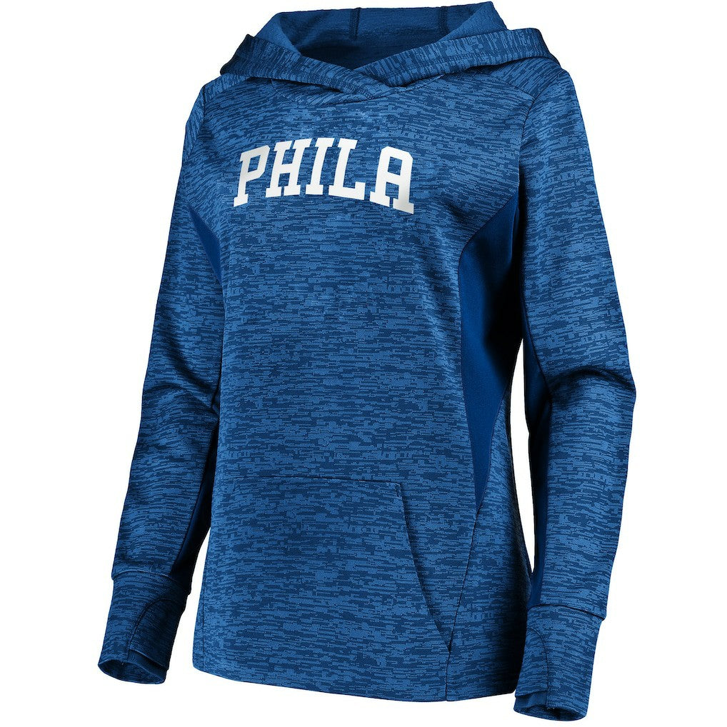 Philadelphia 76ers Women's Showtime Done Better Pullover Hoodie Royal - Fanatics outlet