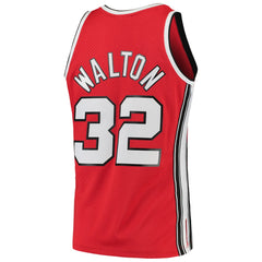 Bill Walton Portland Trail Blazers 1976/77 Hardwood Classics Swingman Jersey Red - Mitchell & Ness
