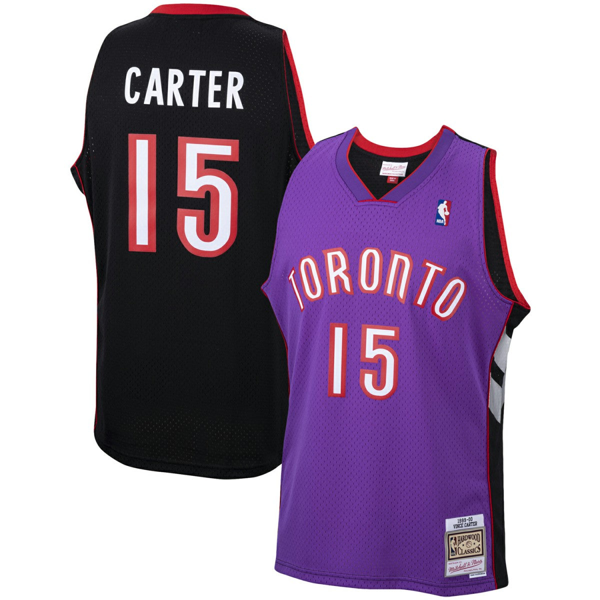 Vince Carter Toronto Raptors 1999/00 Hardwood Classics Swingman Jersey Purple - Mitchell & Ness