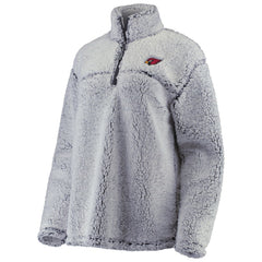 Arizona Cardinals G-III 4Her by Carl Banks Women's Sherpa Quarter-Zip Pullover Jacket - Gray Pullover