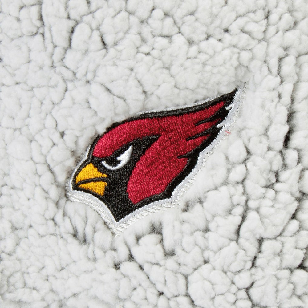 Arizona Cardinals G-III 4Her by Carl Banks Women's Sherpa Quarter-Zip Pullover Jacket - Gray Pullover