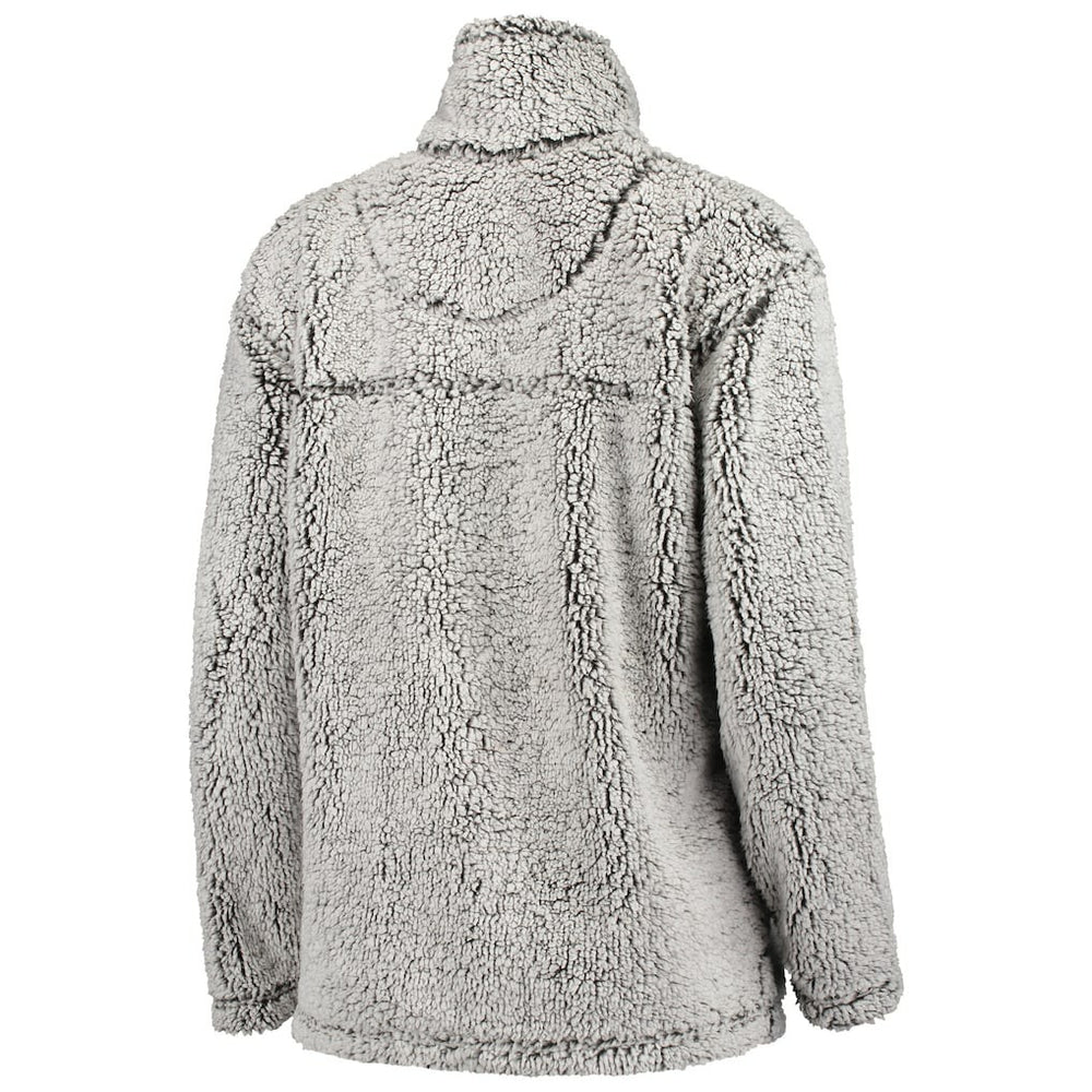 Carolina Panthers G-III 4Her by Carl Banks Women's Sherpa Quarter-Zip Pullover Jacket - Gray Pullover