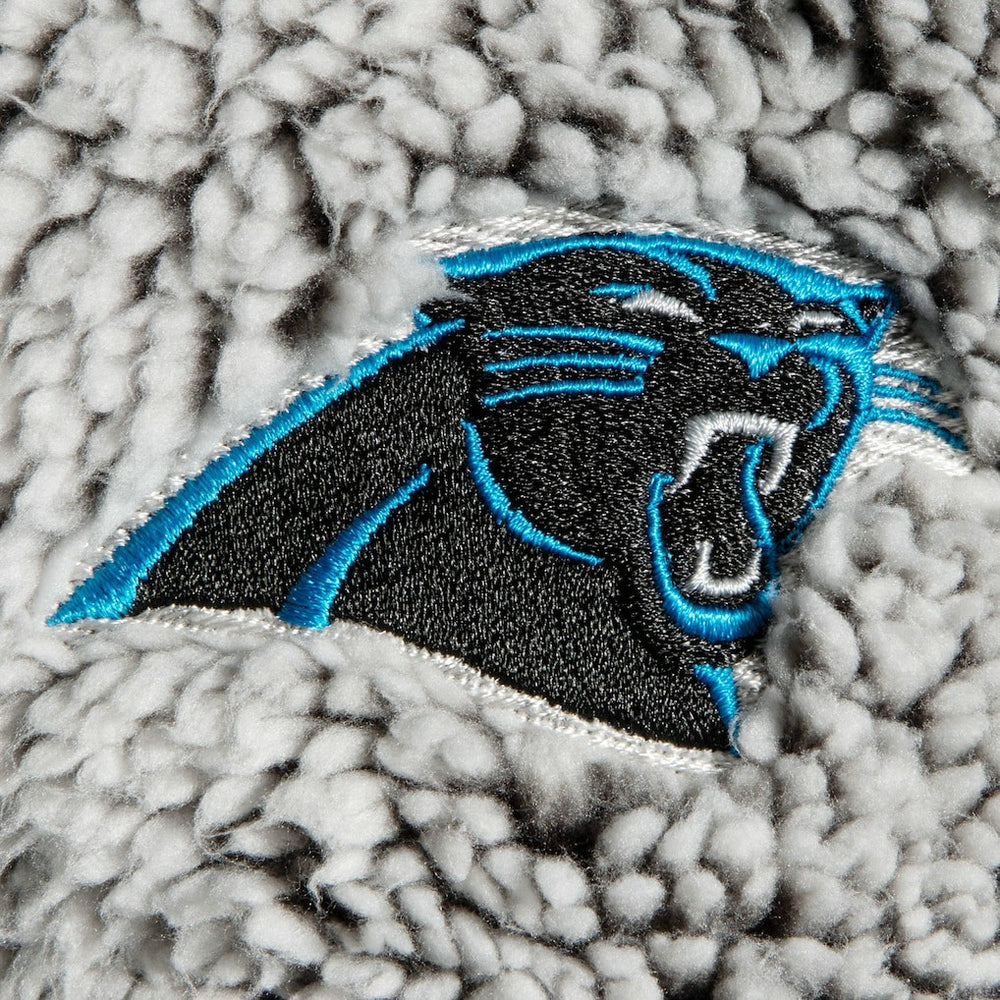 Carolina Panthers G-III 4Her by Carl Banks Women's Sherpa Quarter-Zip Pullover Jacket - Gray Pullover