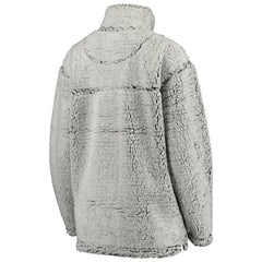 Kansas City Chiefs Women's Sherpa Quarter-Zip Pullover Jacket - Gray Pullover