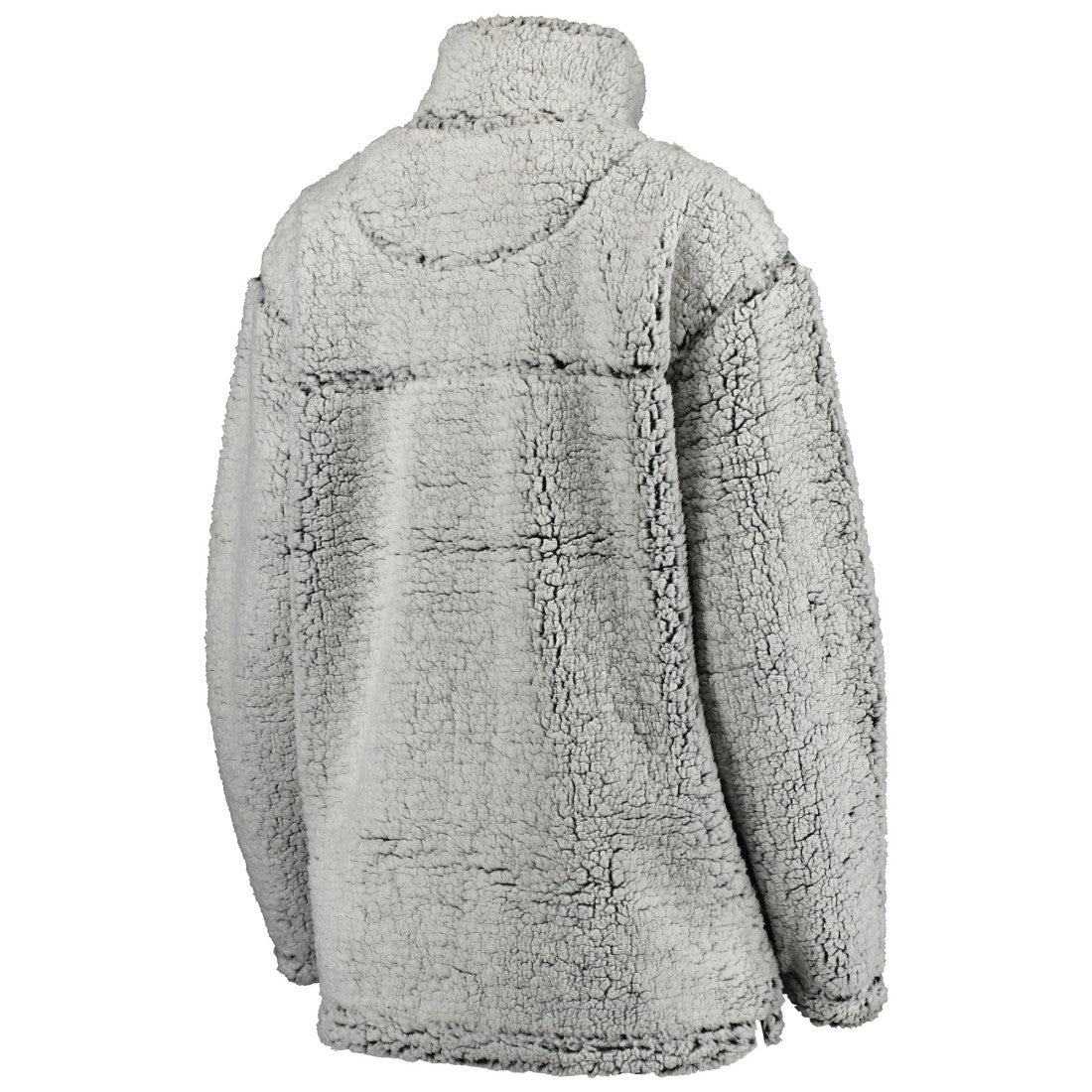 Detroit Lions Women's Sherpa Quarter-Zip Pullover Jacket - Gray Pullover