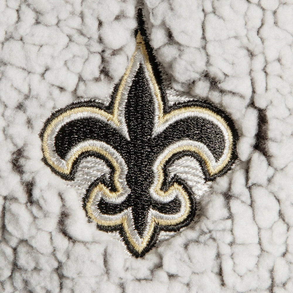 New Orleans Saints G-III 4Her by Carl Banks Women's Sherpa Quarter-Zip Pullover Jacket - Gray Pullover