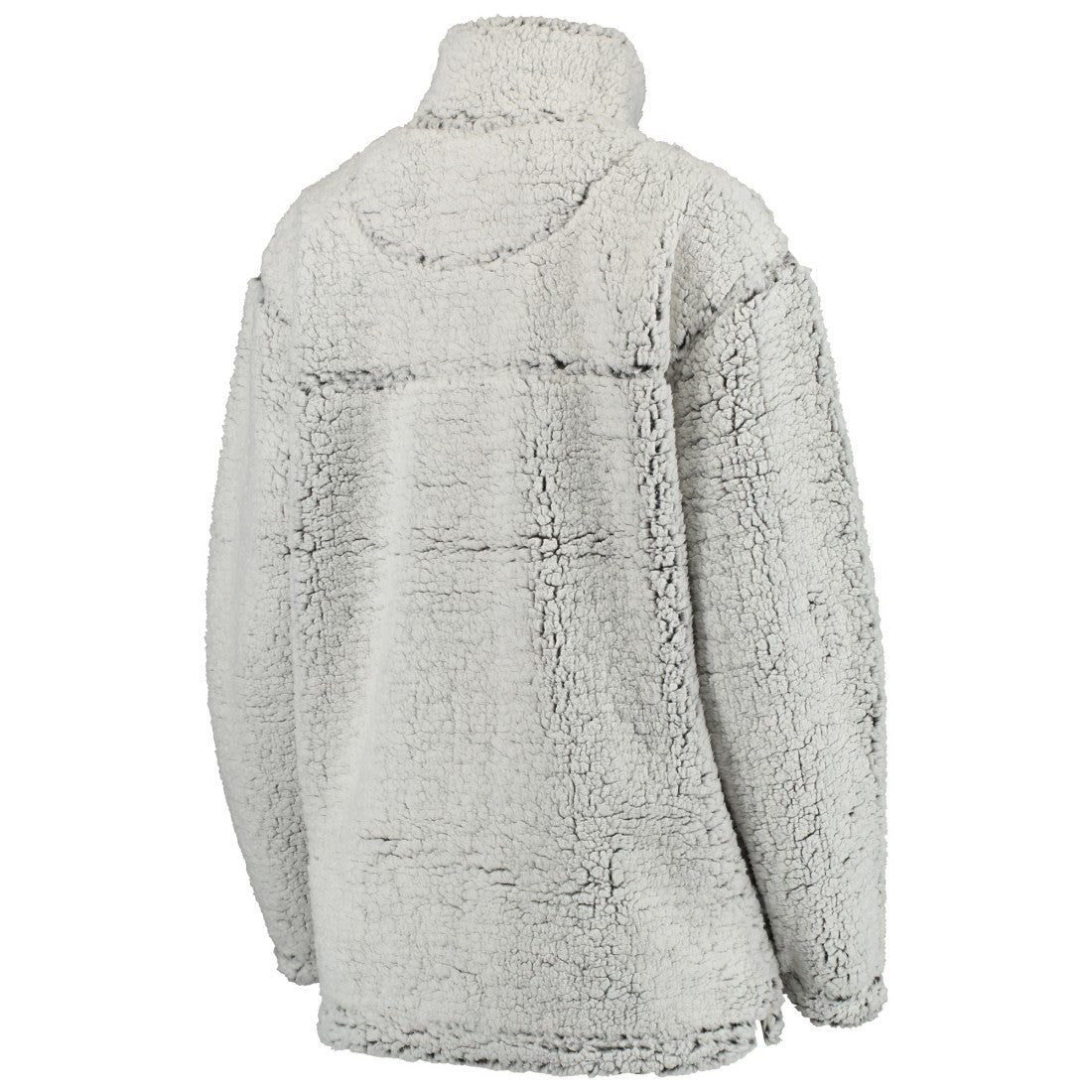 Green Bay Packers Women's Sherpa Quarter-Zip Pullover Jacket - Gray Pullover