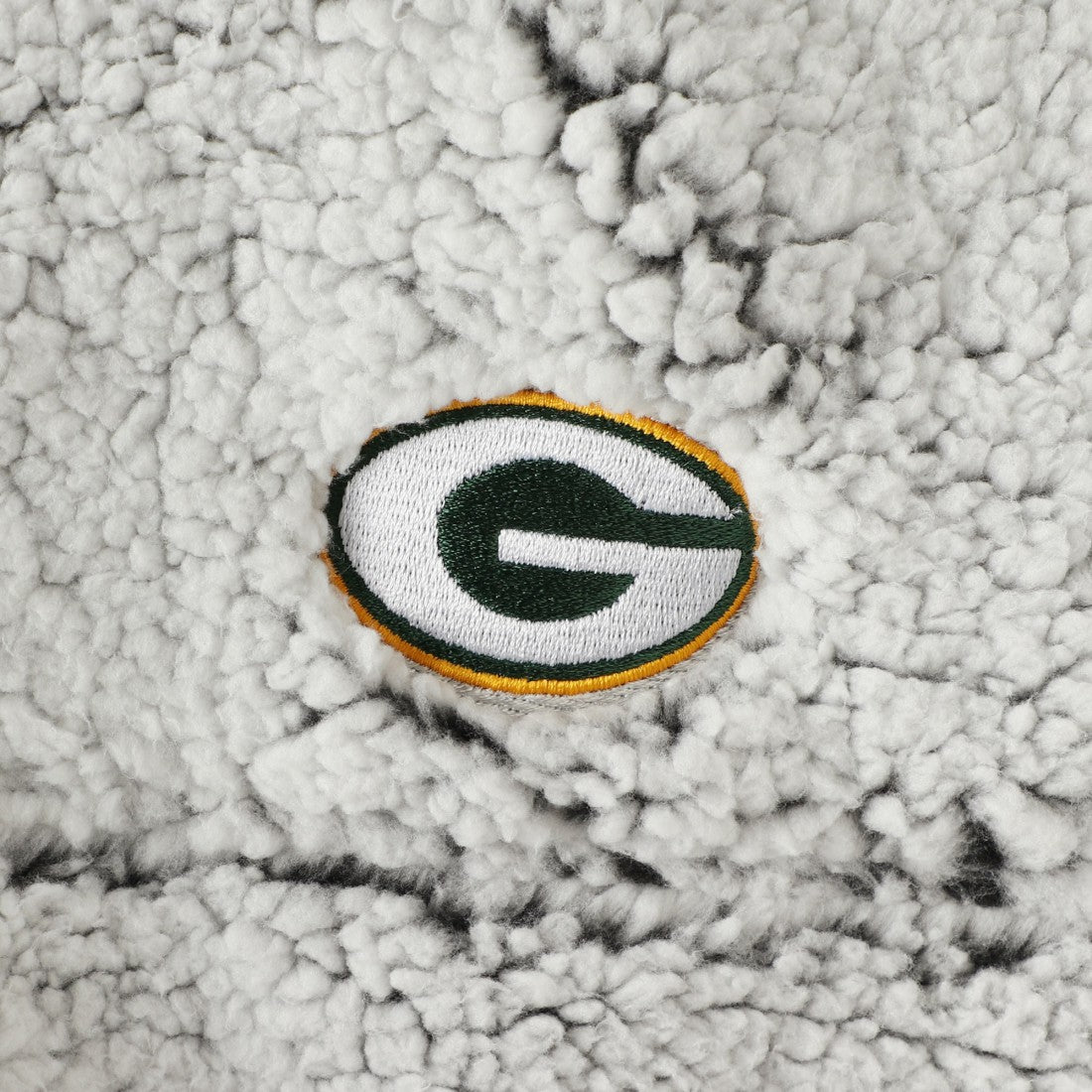 Green Bay Packers Women's Sherpa Quarter-Zip Pullover Jacket - Gray Pullover