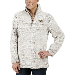 Baltimore Ravens G-III 4Her by Carl Banks Women's Sherpa Quarter-Zip Pullover Jacket - Gray Pullover