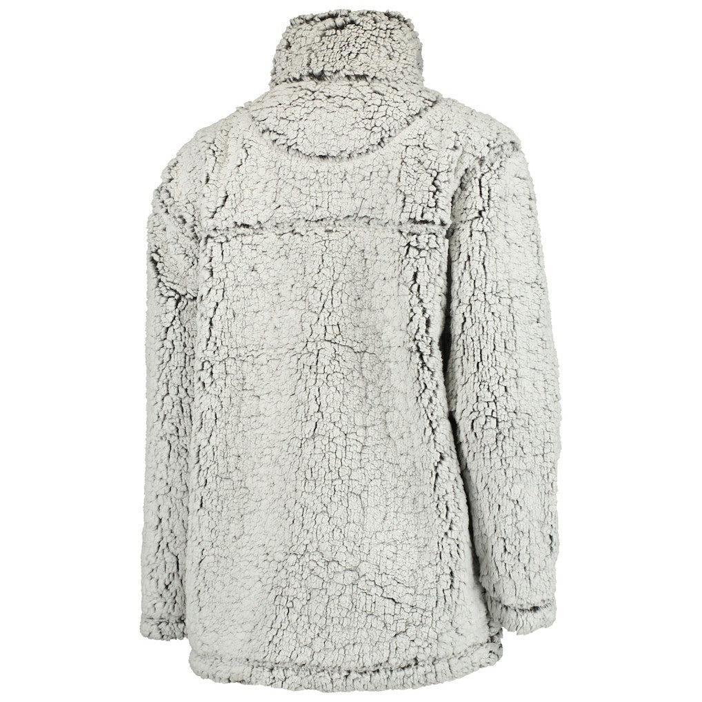 Minnesota Vikings Women's Sherpa Quarter-Zip Pullover Jacket - Gray Pullover