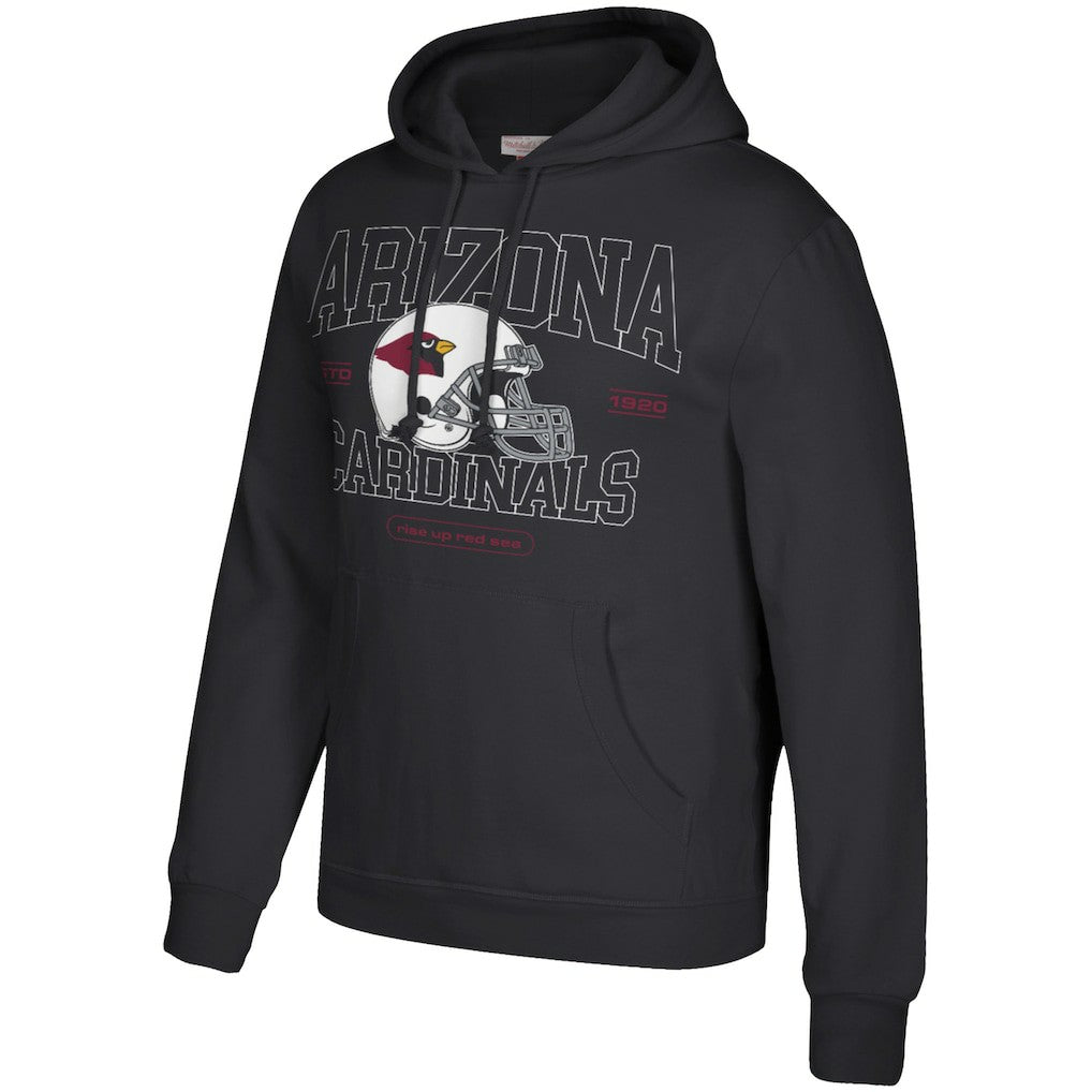 Arizona Cardinals Classic Helmet Pullover Hoodie - Black Hoodies