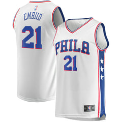 Joel Embiid Philadelphia 76ers Replica Jersey Association Edition White - Fanatics