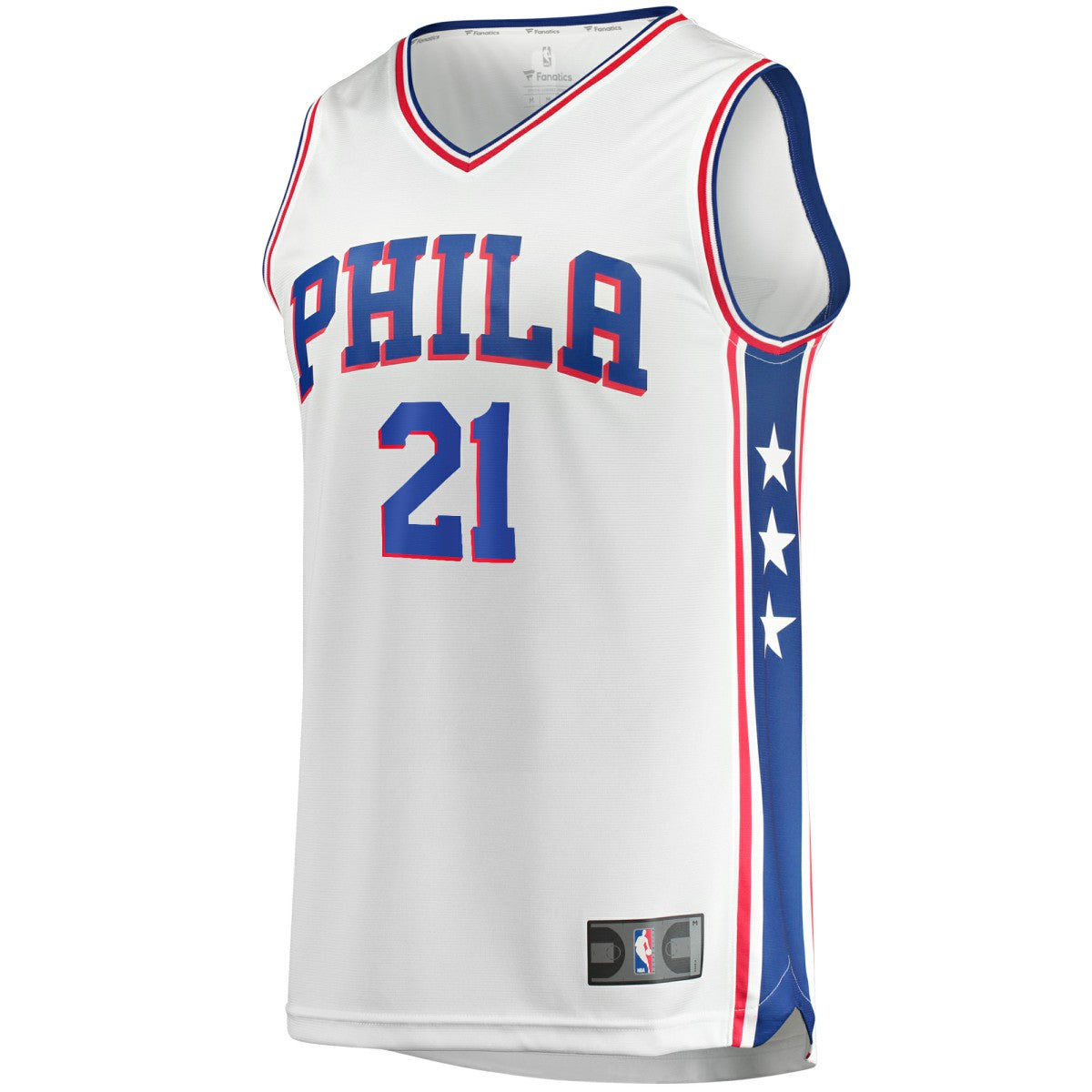 Joel Embiid Philadelphia 76ers Replica Jersey Association Edition White - Fanatics