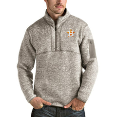 Houston Astros Antigua Fortune Quarter-Zip Pullover Jacket - Oatmeal Jackets